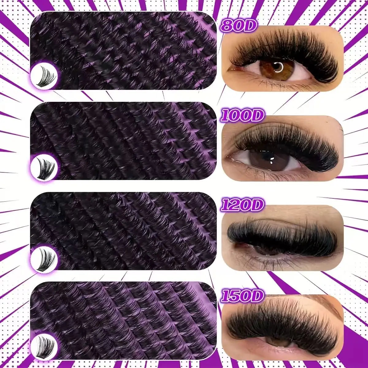 Kit extension faux cils 9-16mm