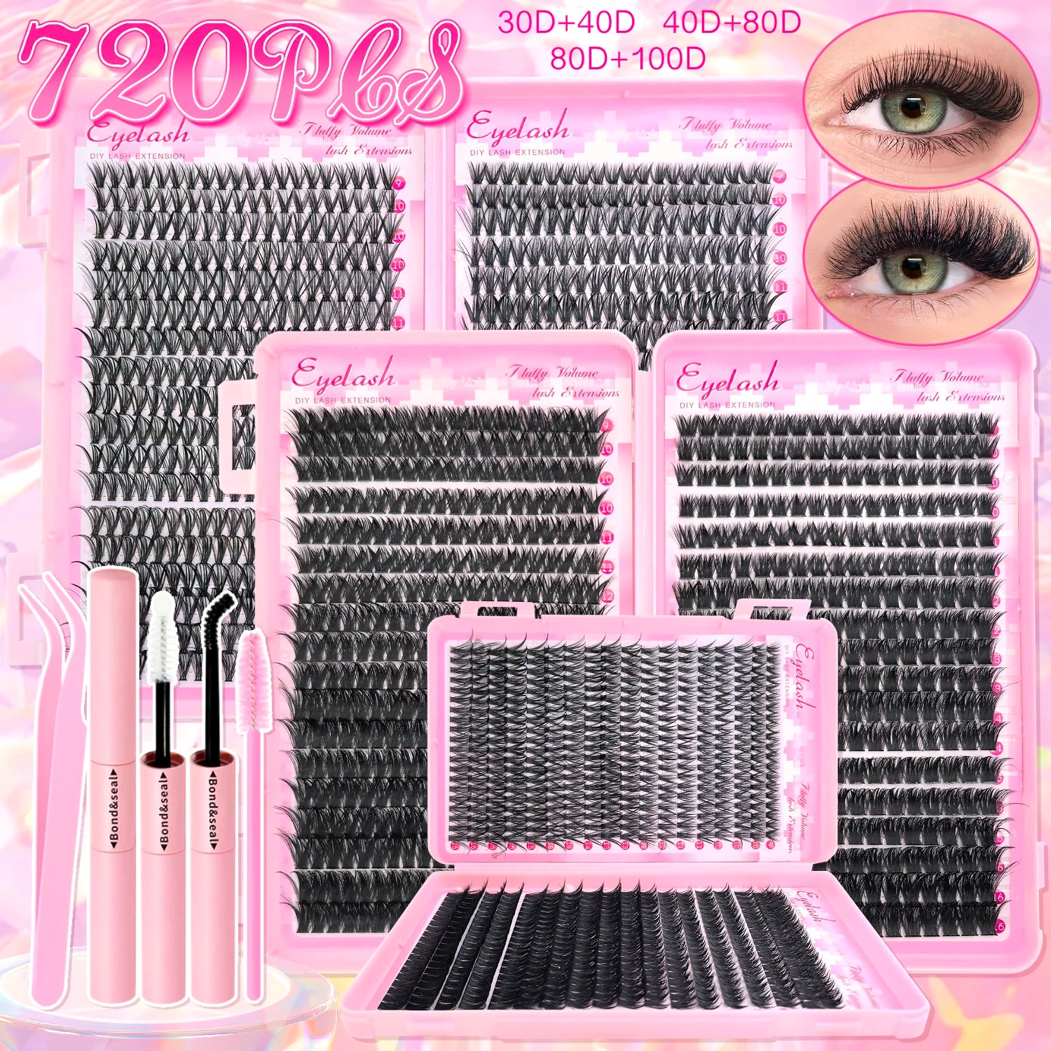 Kit extension faux cils 9-16mm