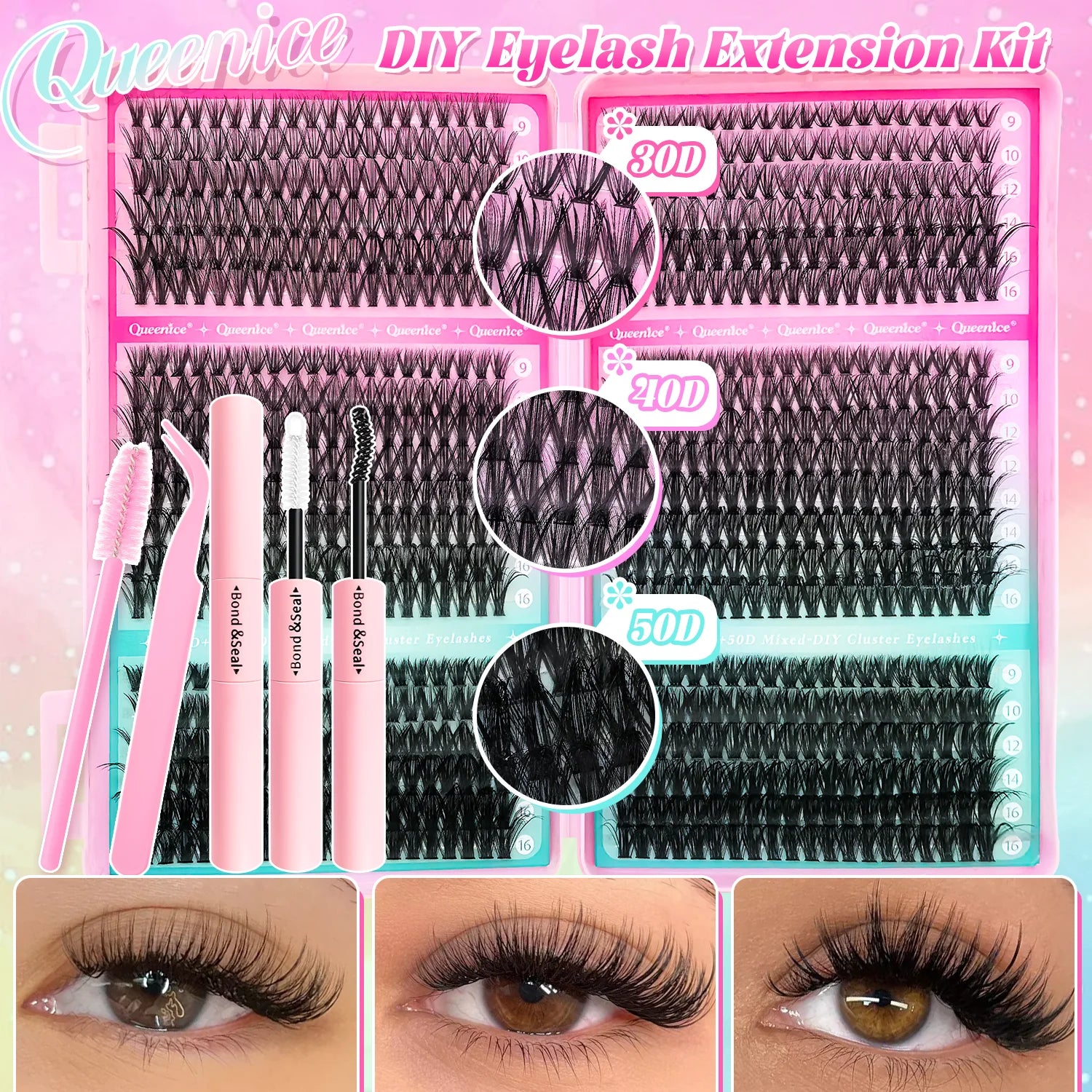 Kit extension faux cils 9-16mm