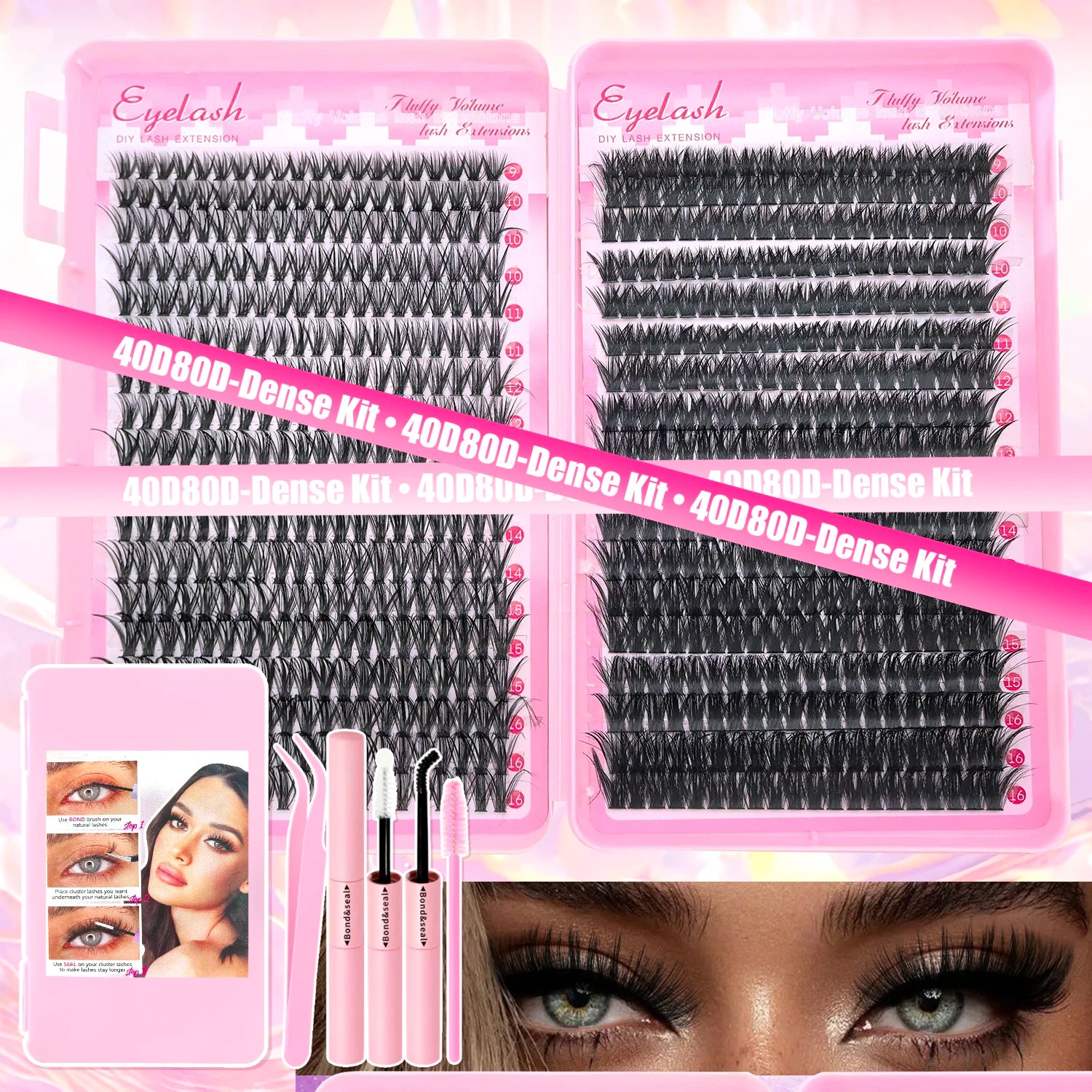 Kit extension faux cils 9-16mm