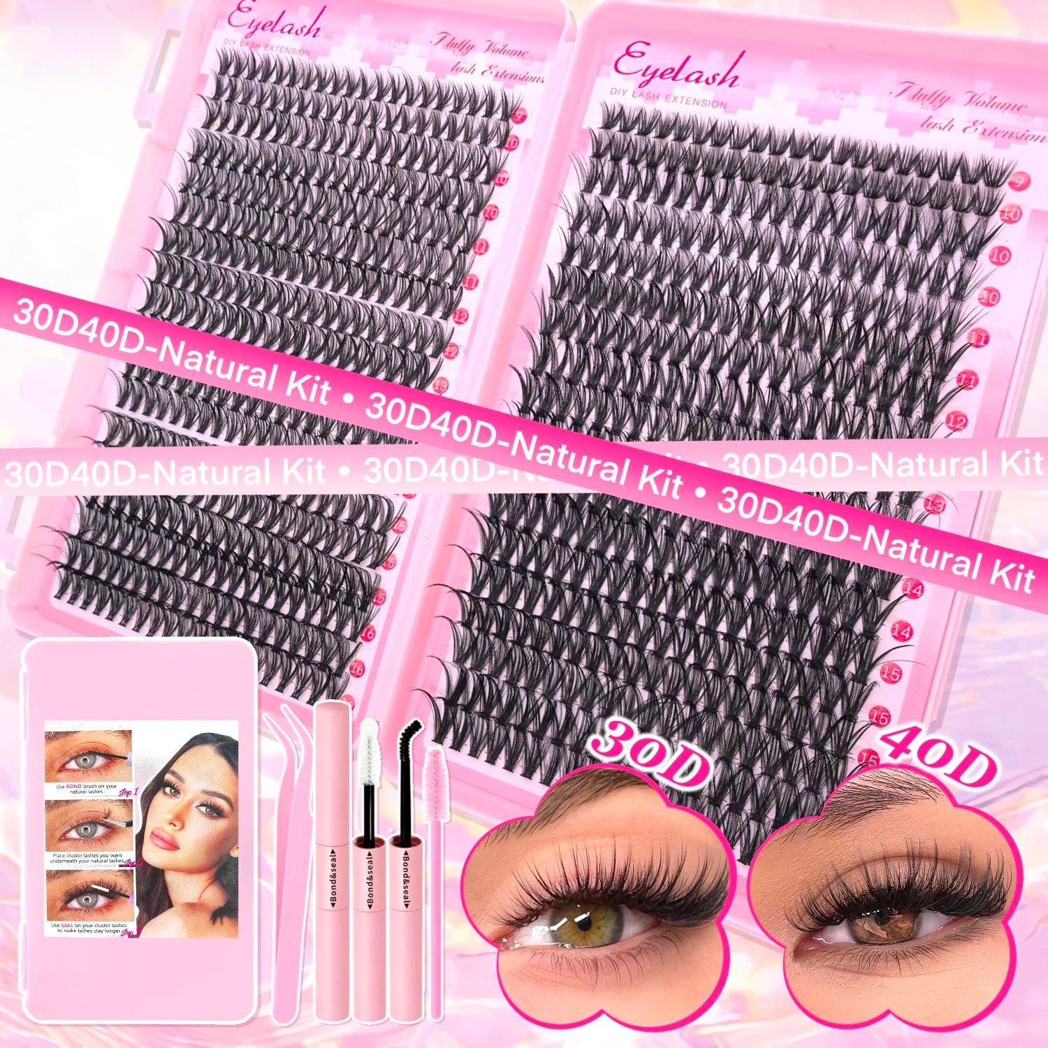 Kit extension faux cils 9-16mm